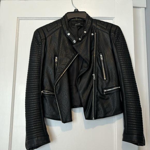 Zara Faux Leather Jacket - Picture 2 of 4